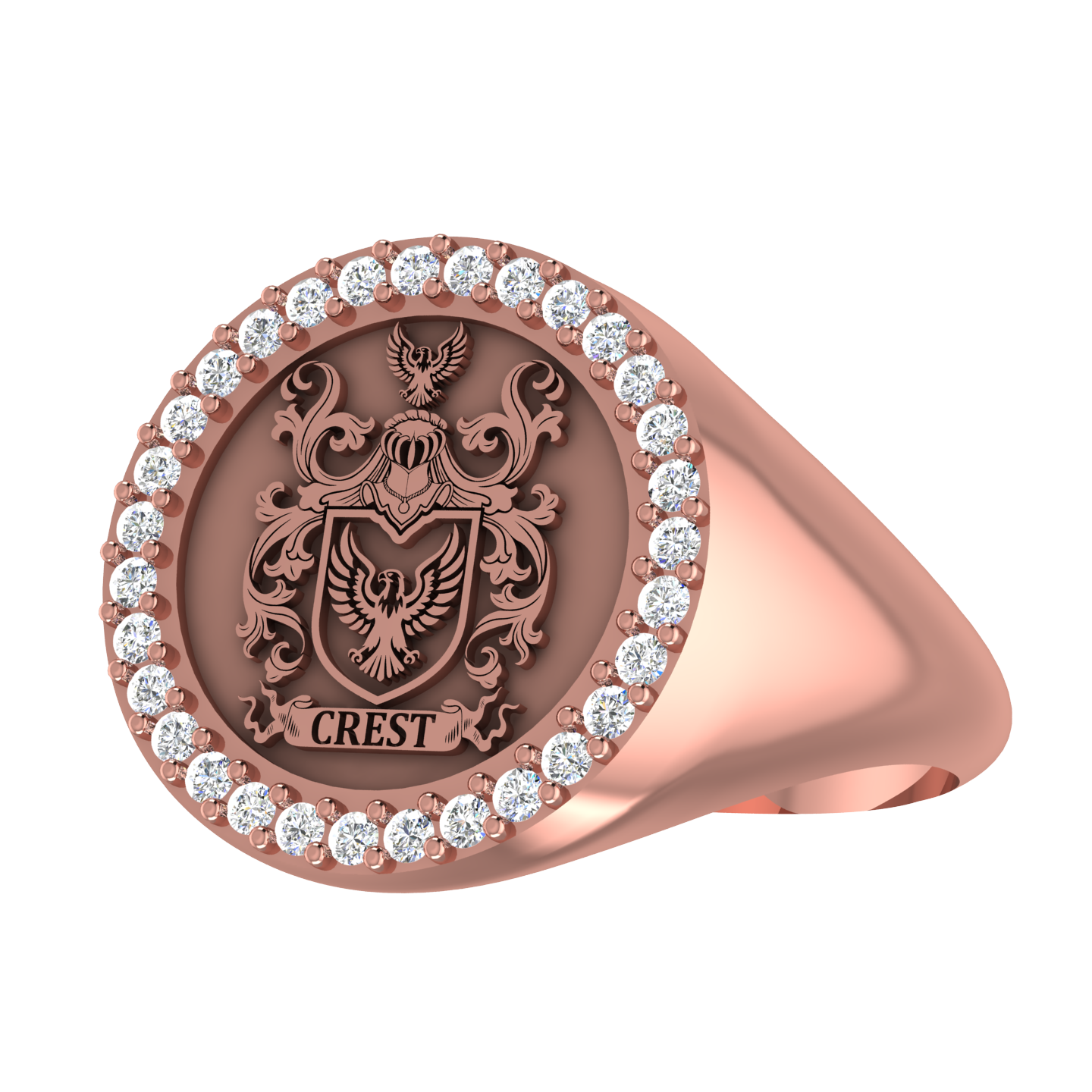 Personalized Family Crest Ring