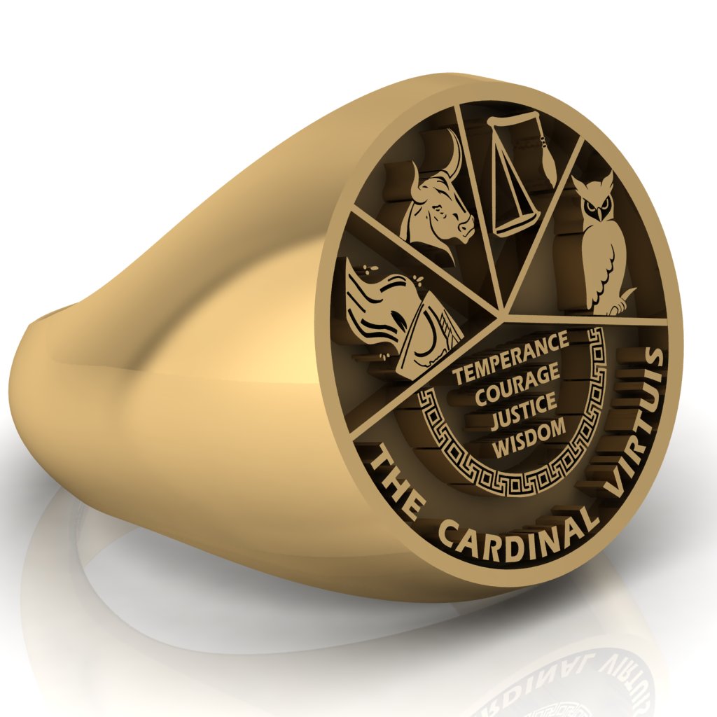 The Cardinal Virtues Ring