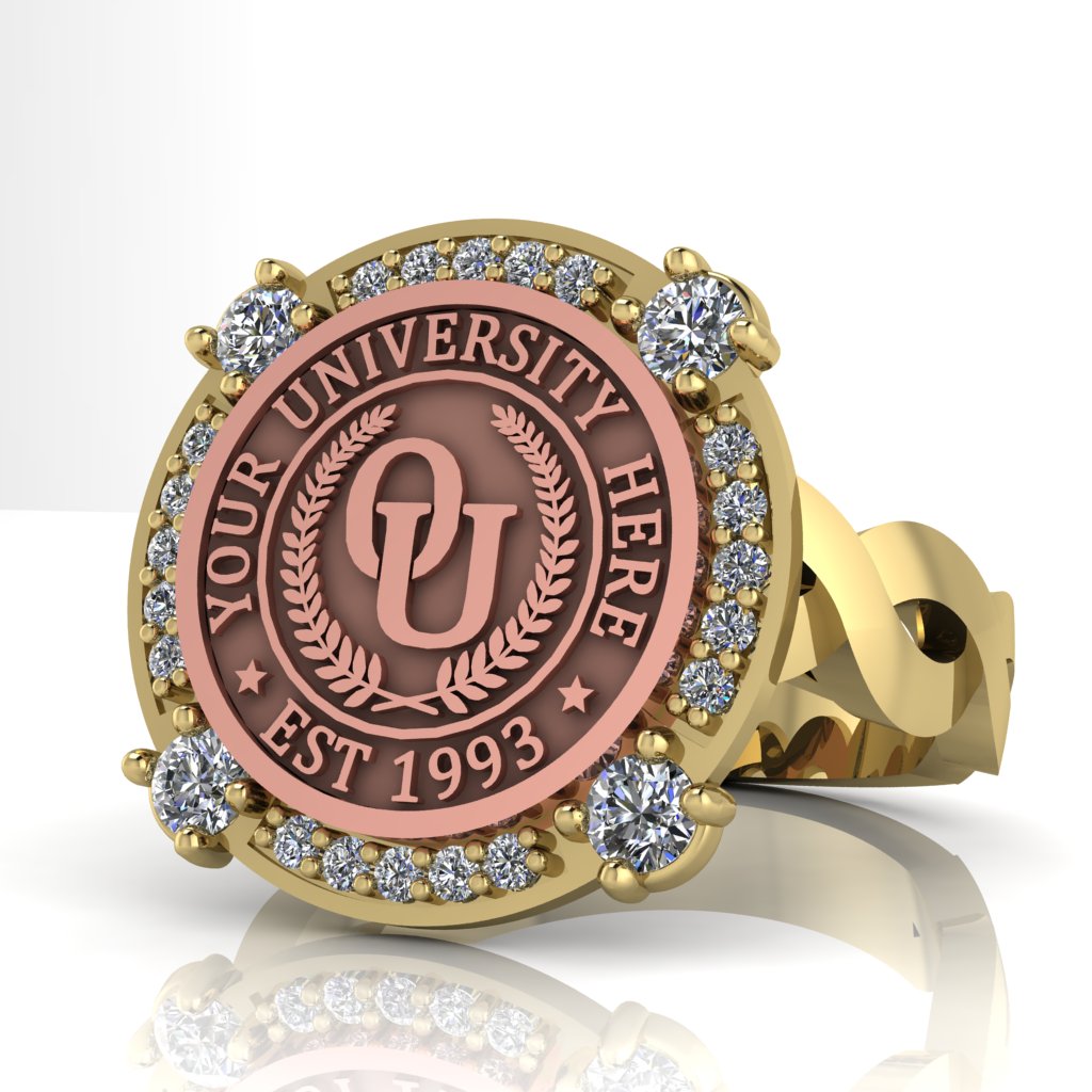 Voir | Infinity Loop Band Custom College Ring
