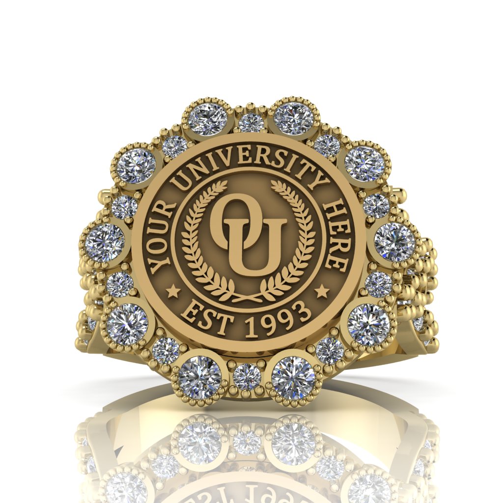 Belgi | Infinity Pave Band Custom Collage Ring