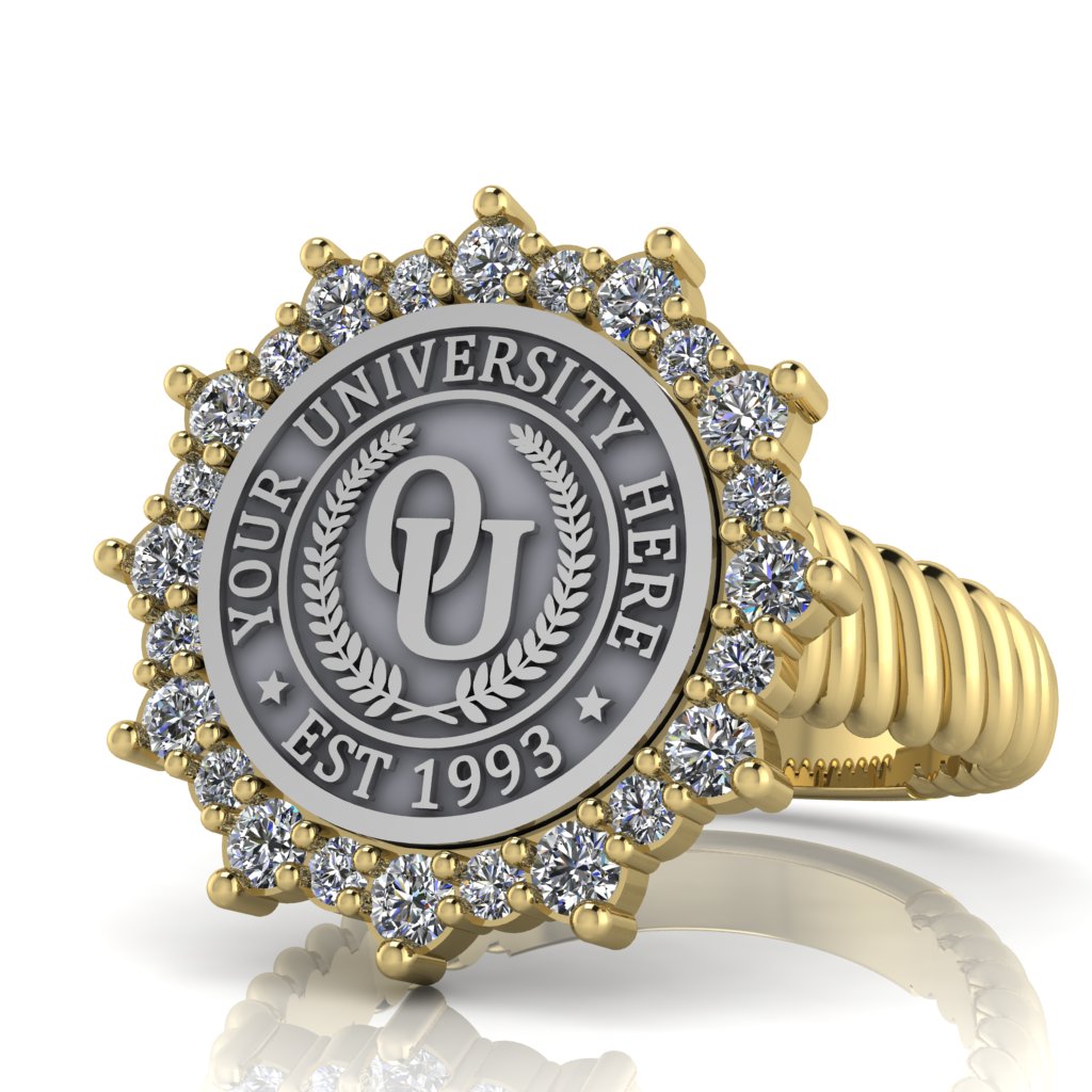 Attraente | Rope Core Band Custom College Ring