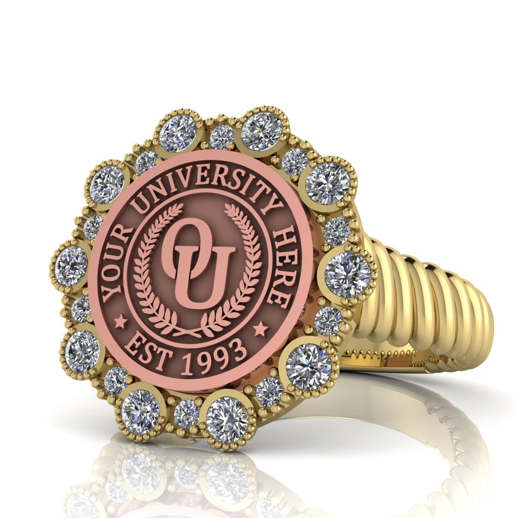 Belgi | Rope Core Band Custom Collage Ring