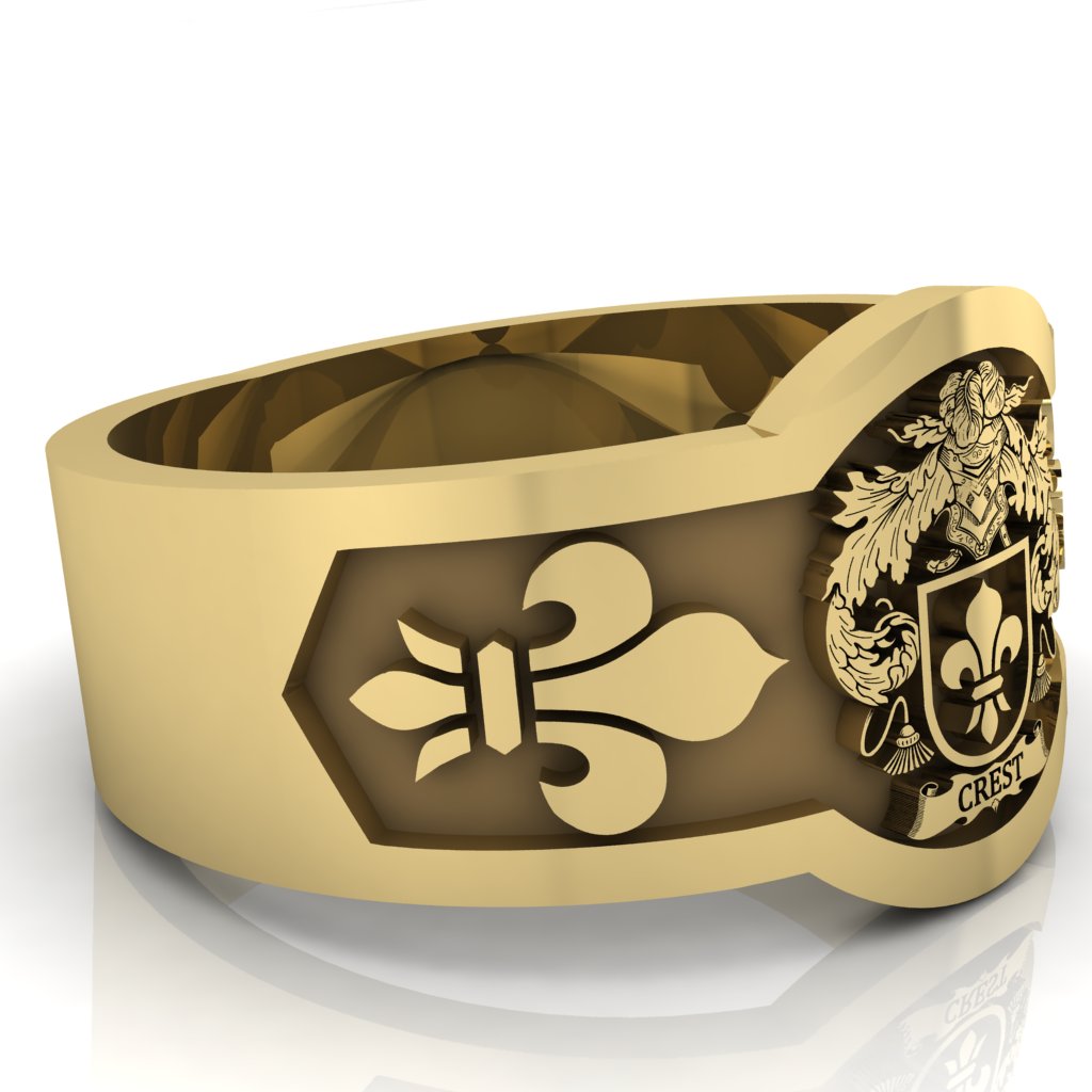 Personalized Family Crest Ring
