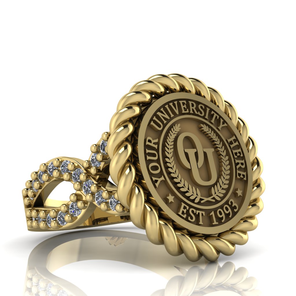 Lubid | Infinity Bezel Band Custom Collage Ring