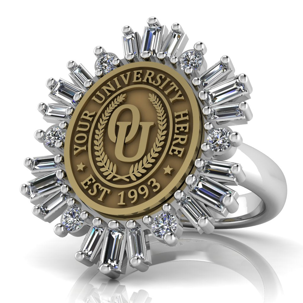 Tramontana Oval | Classic Dome Band Custom Collage Ring