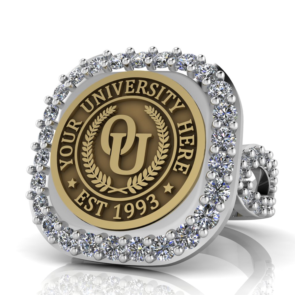 Radius | Infinity Pave Band Custom Collage Ring