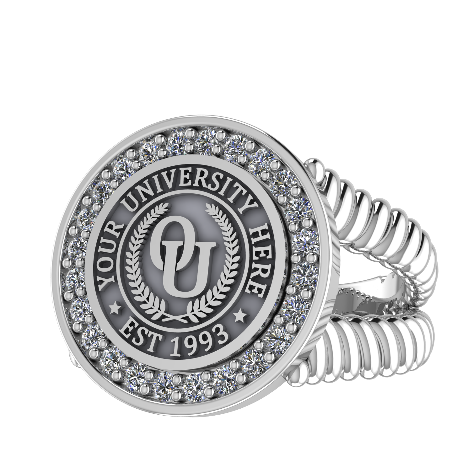 Agonisch | V-Rope Band Custom Collage Ring