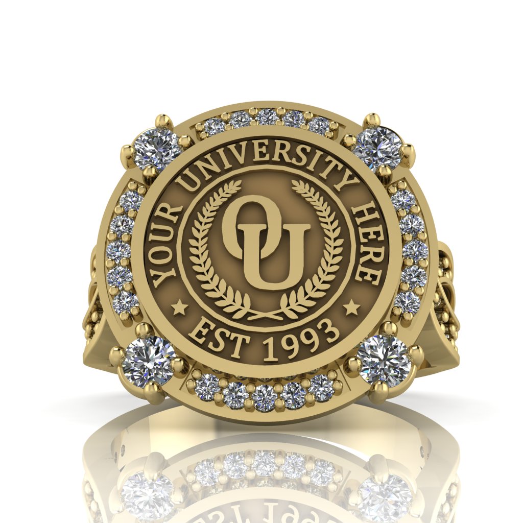 Voir | Infinity Pave Band Custom College Ring