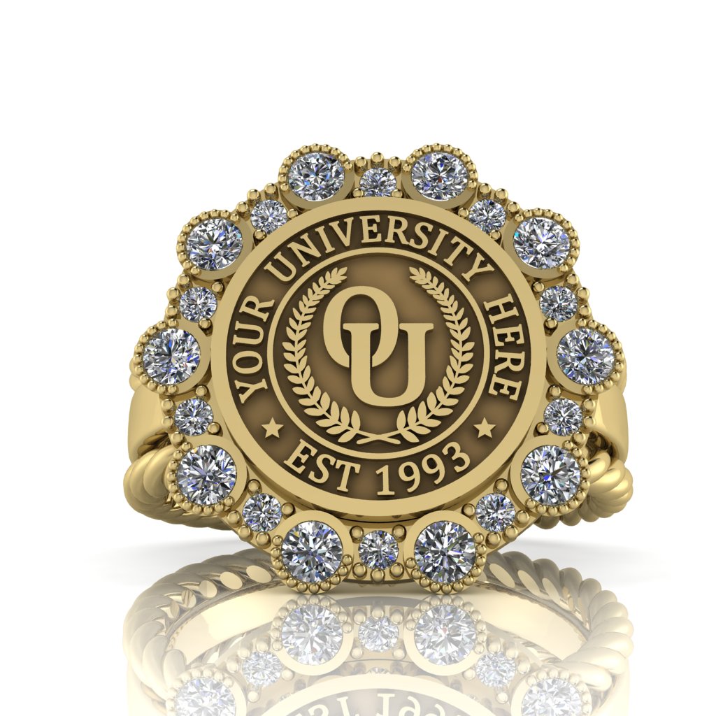 Belgi | Rope Edge Band Custom Collage Ring