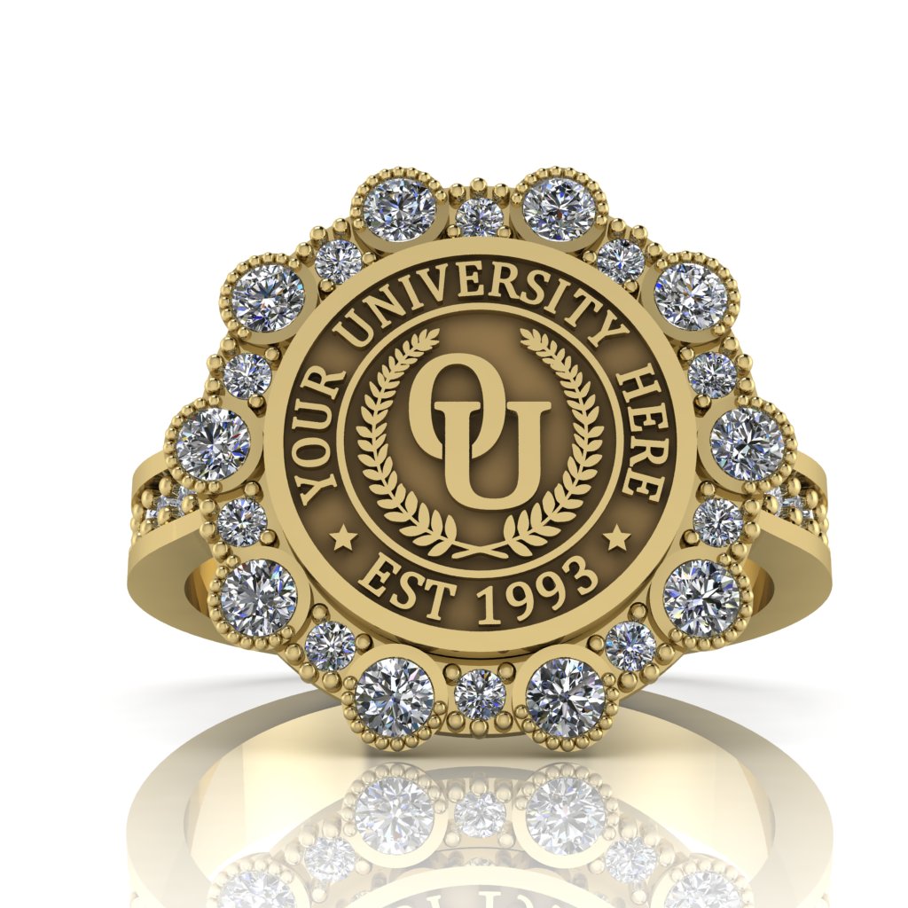 Belgi | Channel Core Band Custom Collage Ring