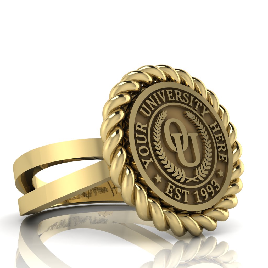 Lubid | Knife Edge Band Custom Collage Ring