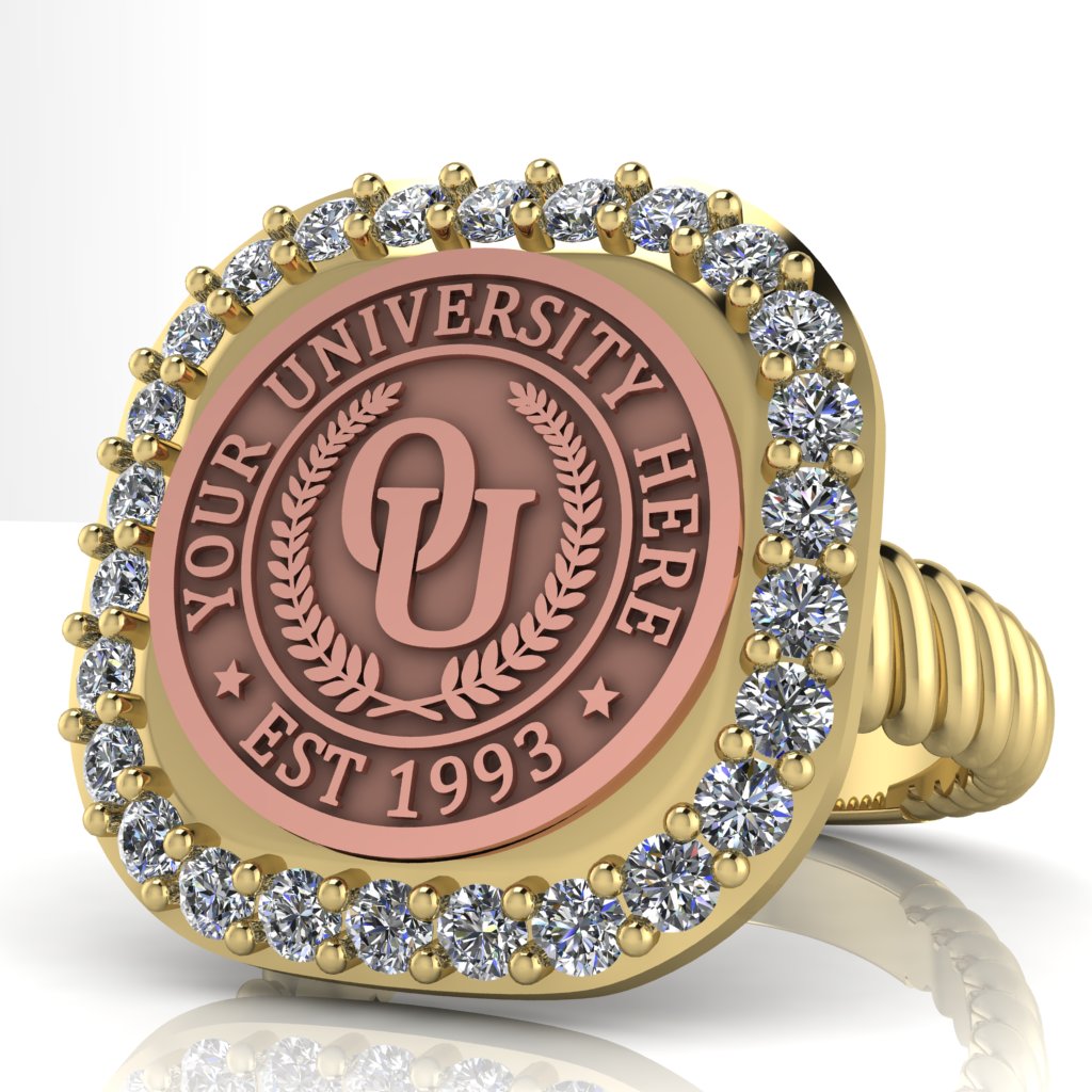 Radius | Rope Core Band Custom Collage Ring