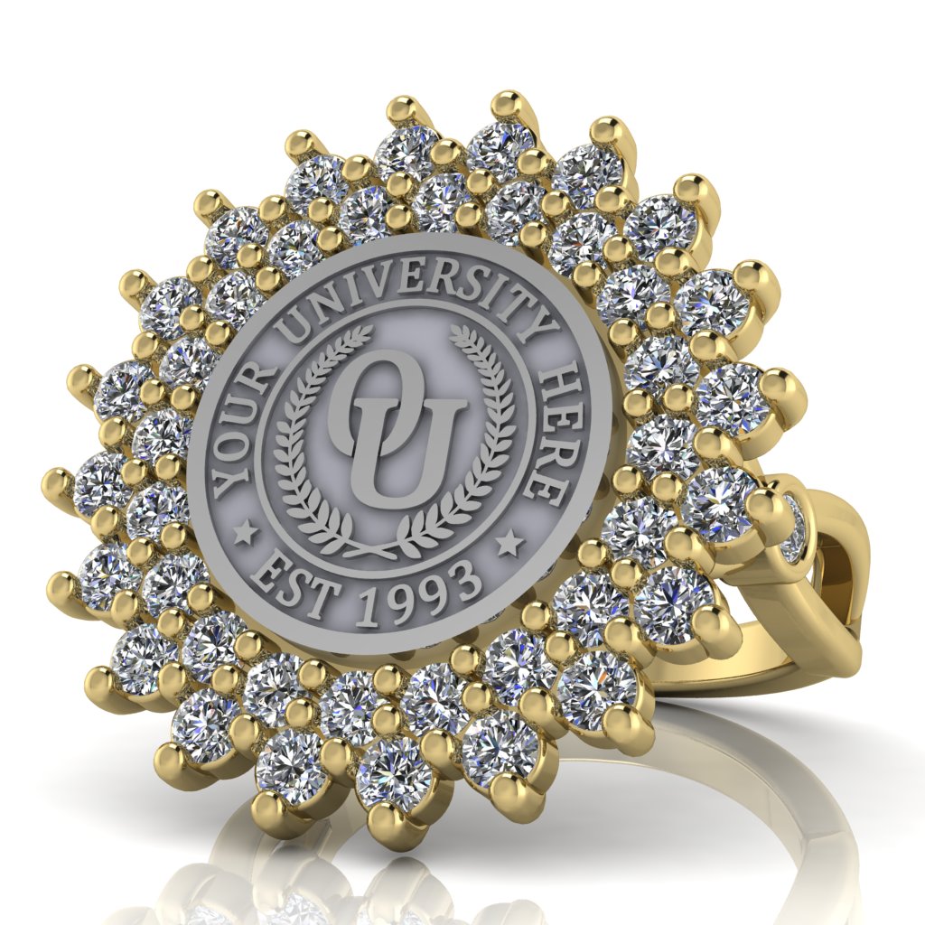 Splendid | Infinity Bezel Band Custom College Ring