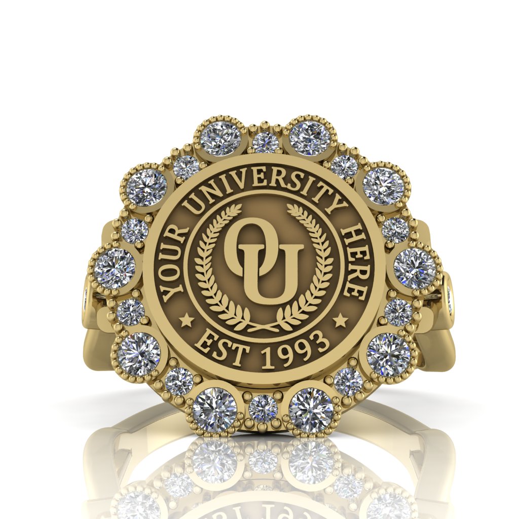 Belgi | Infinity Bezel Band Custom Collage Ring