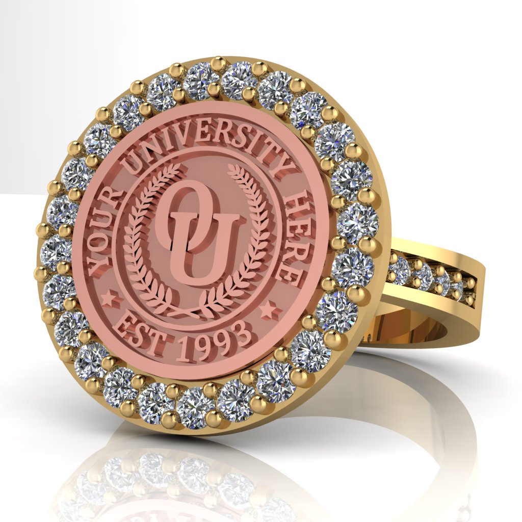 Circum | Channel Core Band Custom Collage Ring