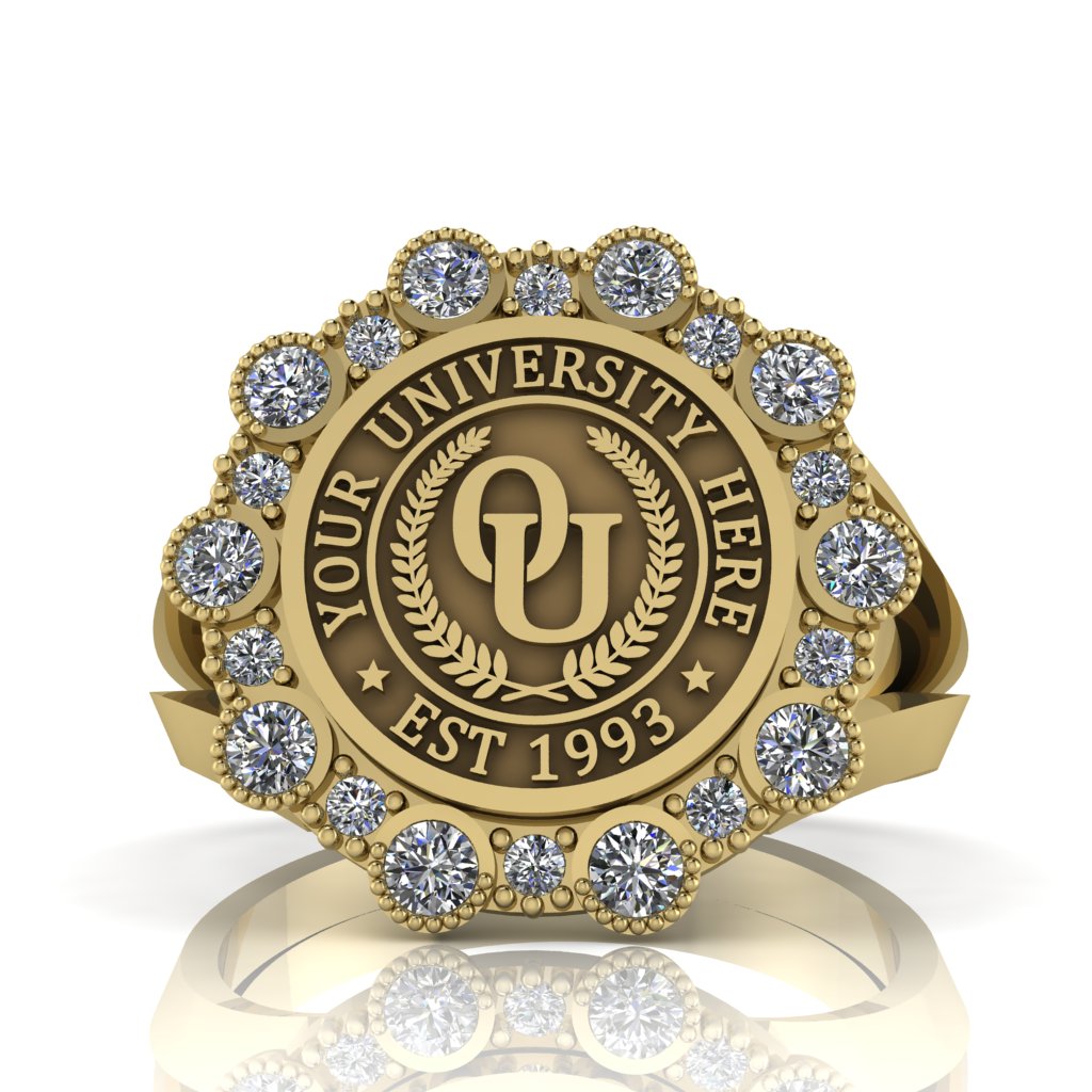 Belgi | V-Frame Band Custom Collage Ring