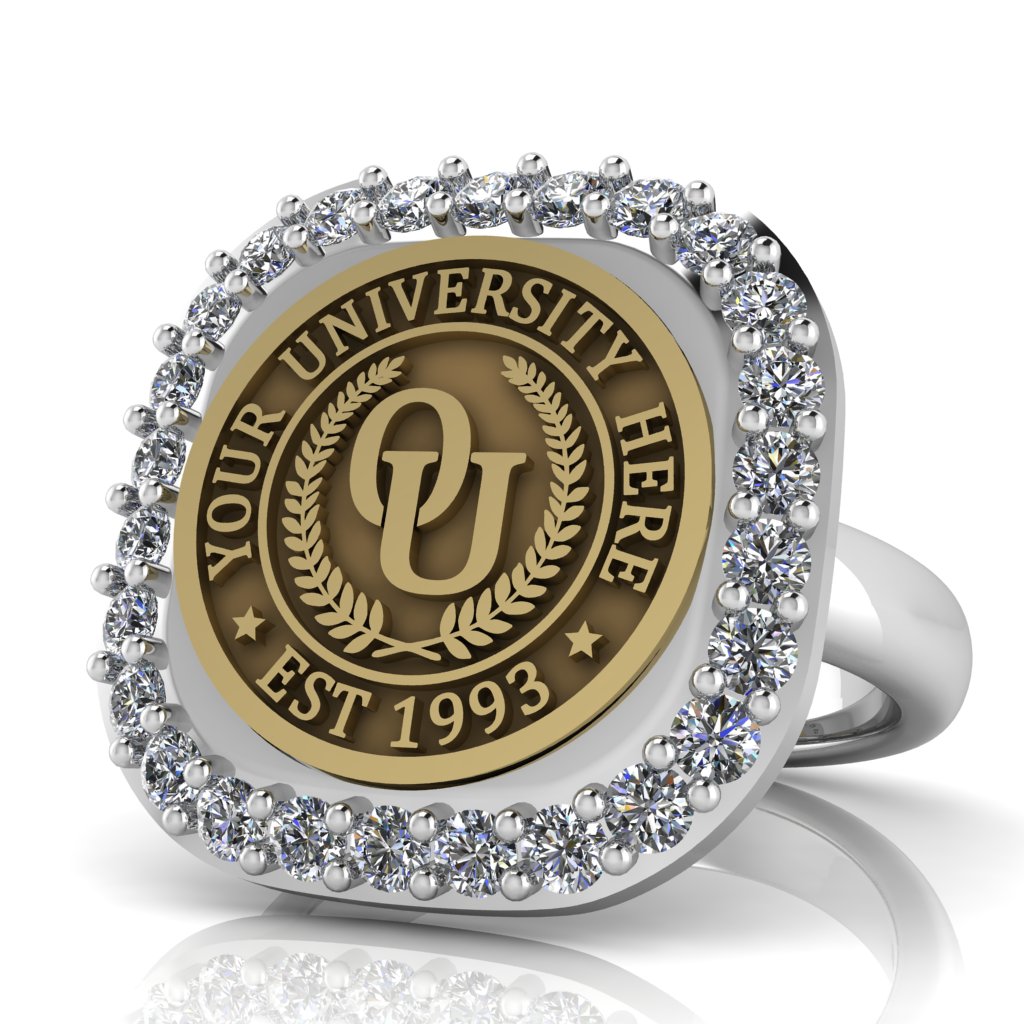 Radius | Classic Dome Band Custom Collage Ring