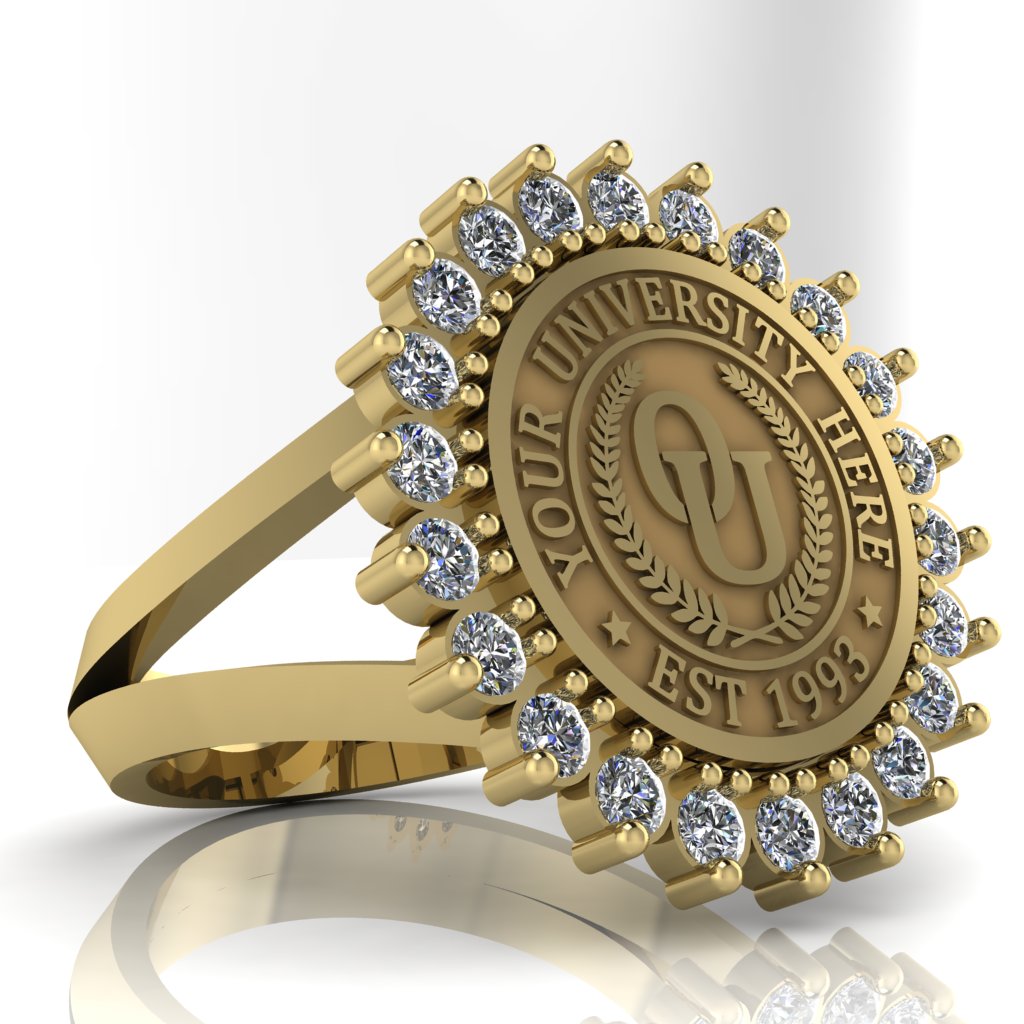 Serku | V-Frame Band Custom Collage Ring