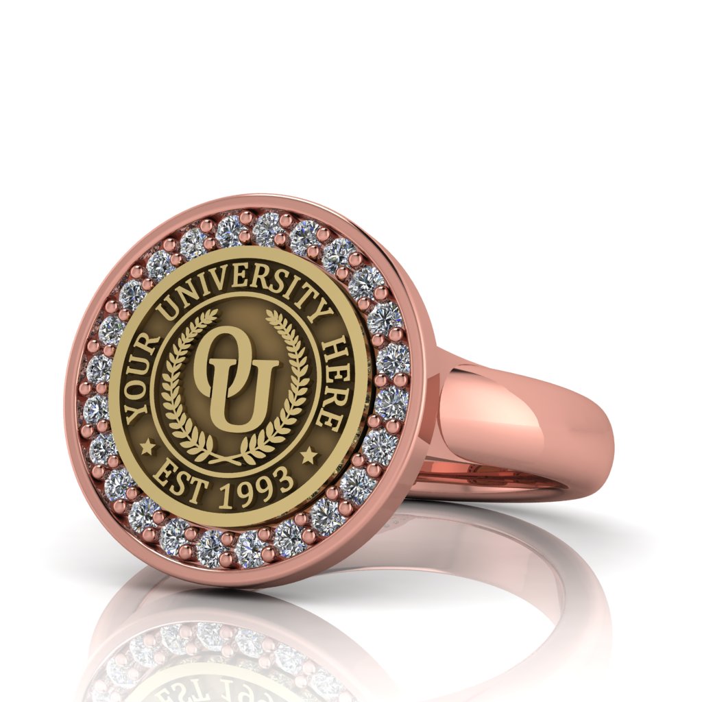 Agonisch | Classic Dome Band Custom Collage Ring