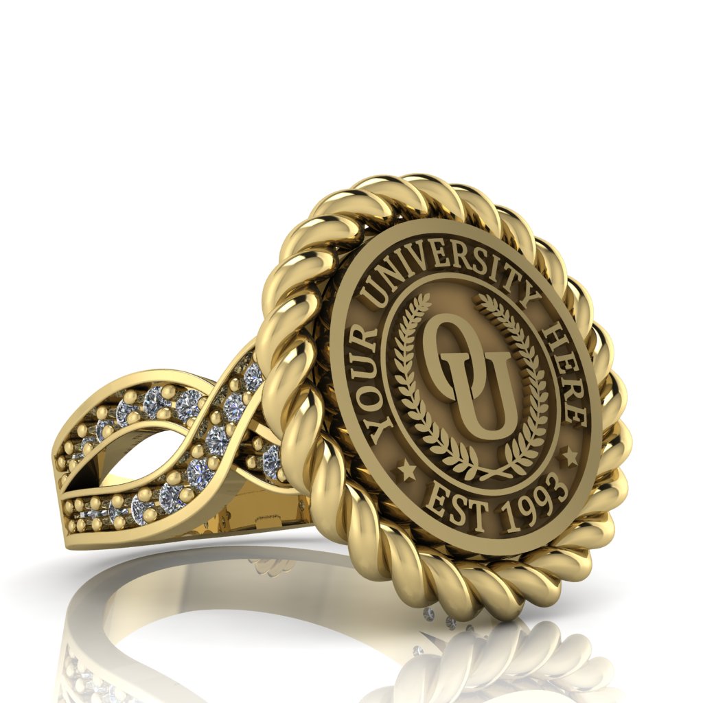 Lubid | Infinity Pave Band Custom Collage Ring