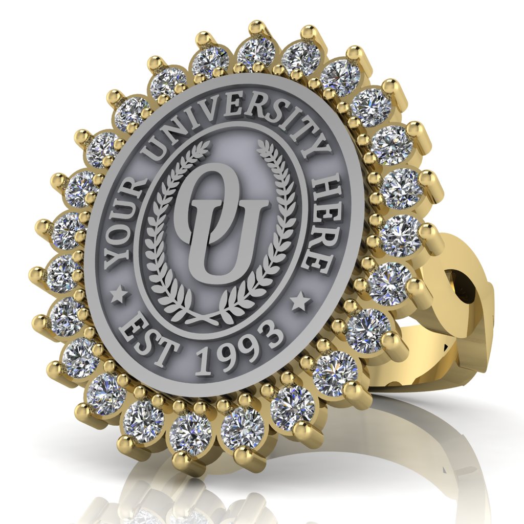 Serku Oval | Infinity Loop Band Custom Collage Ring