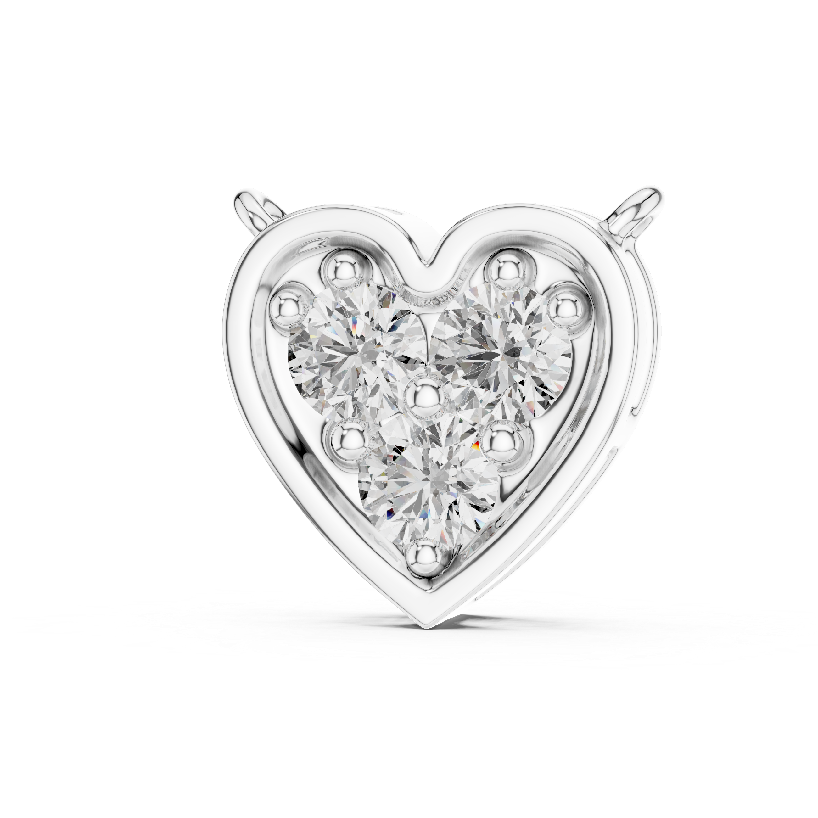 Diamond Heart Pendant Necklace