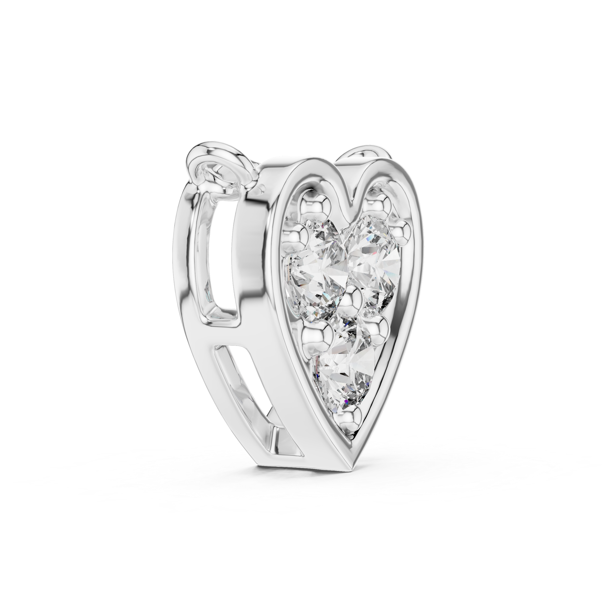 Diamond Heart Pendant Necklace