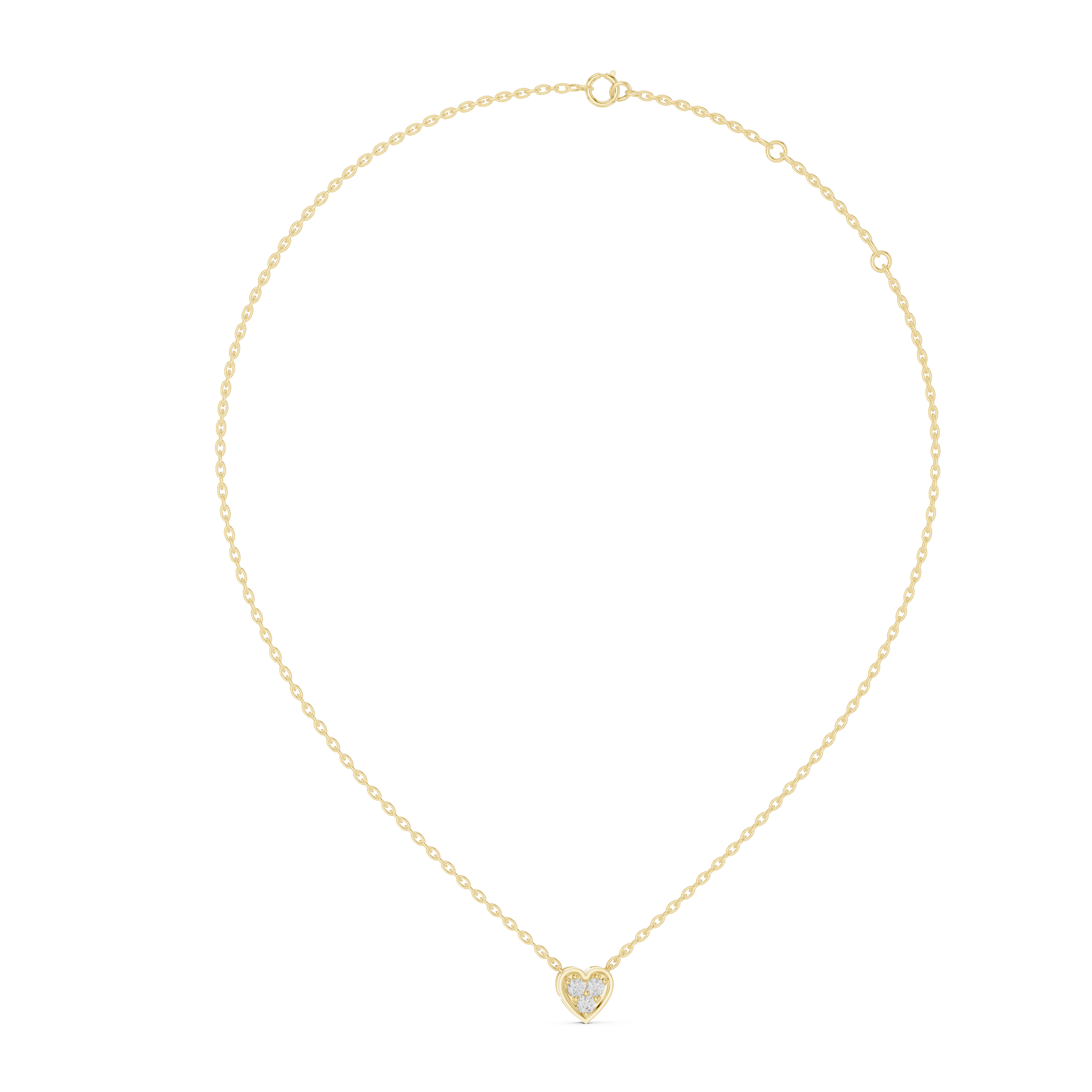 Diamond Heart Pendant Necklace