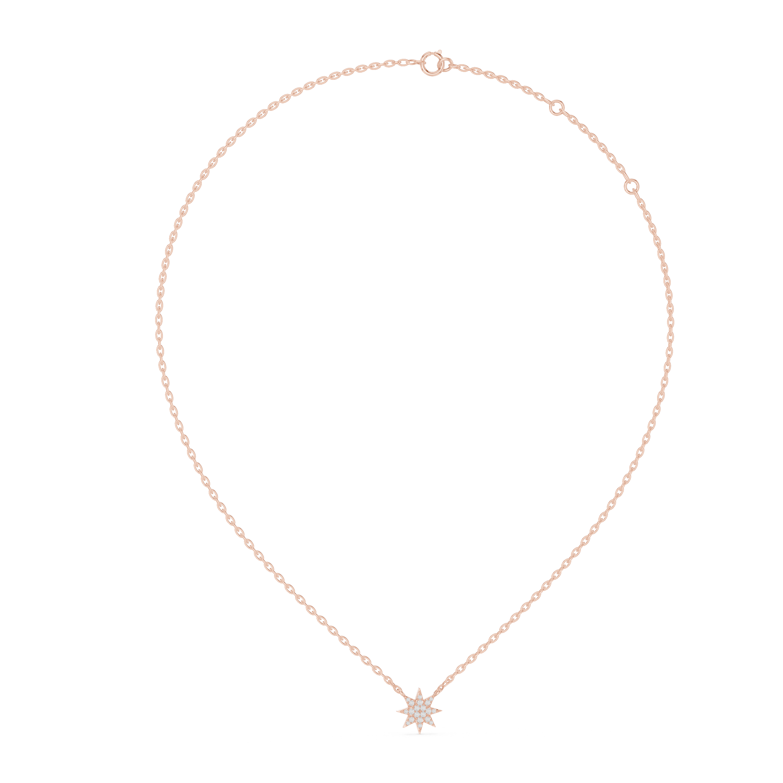 Diamond Star Pendant Necklace