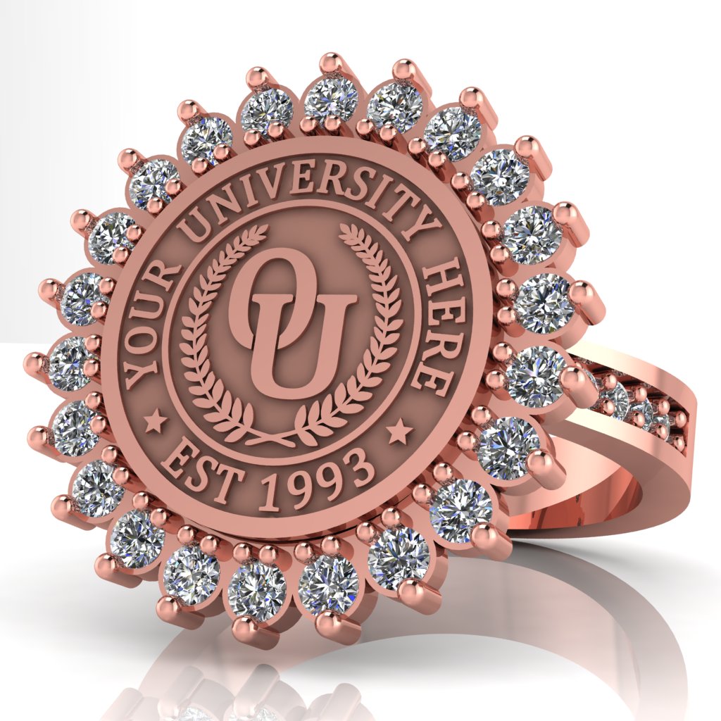 Serku | Channel Core Band Custom College Ring