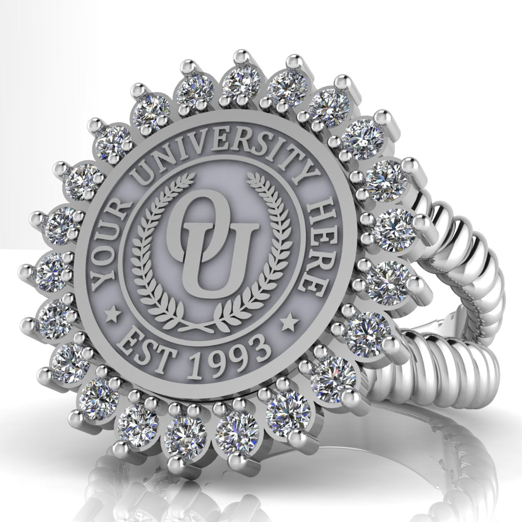 Serku | V-Rope Band Custom College Ring