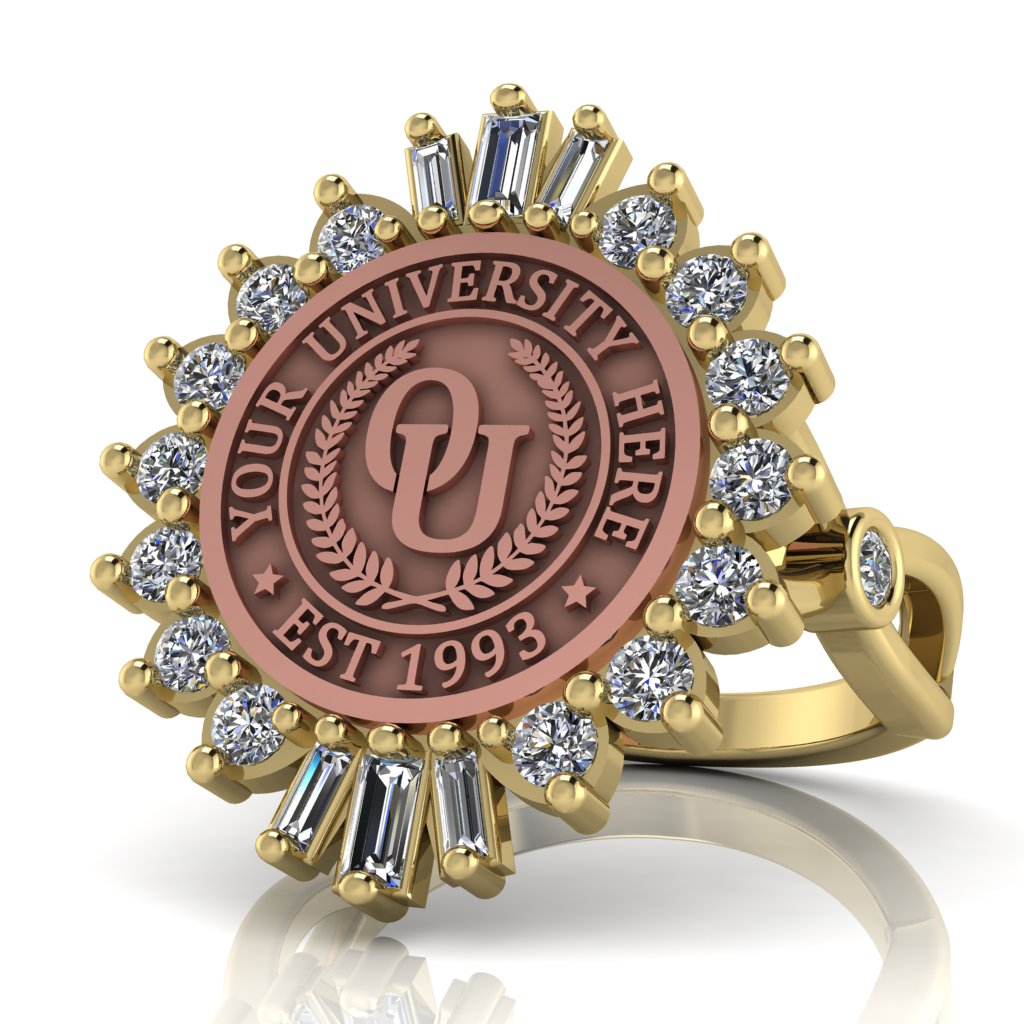 Seren | Infinity Bezel Band Custom Collage Ring