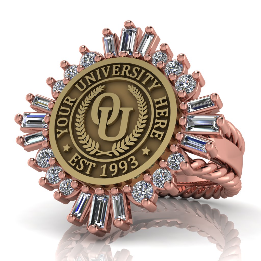 Tramontana | Rope Edge Band Custom Collage Ring