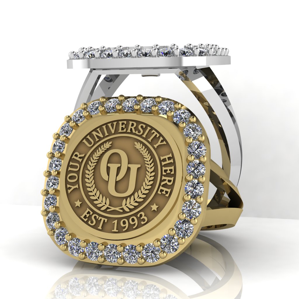 Radius | V-Frame Band Custom Collage Ring