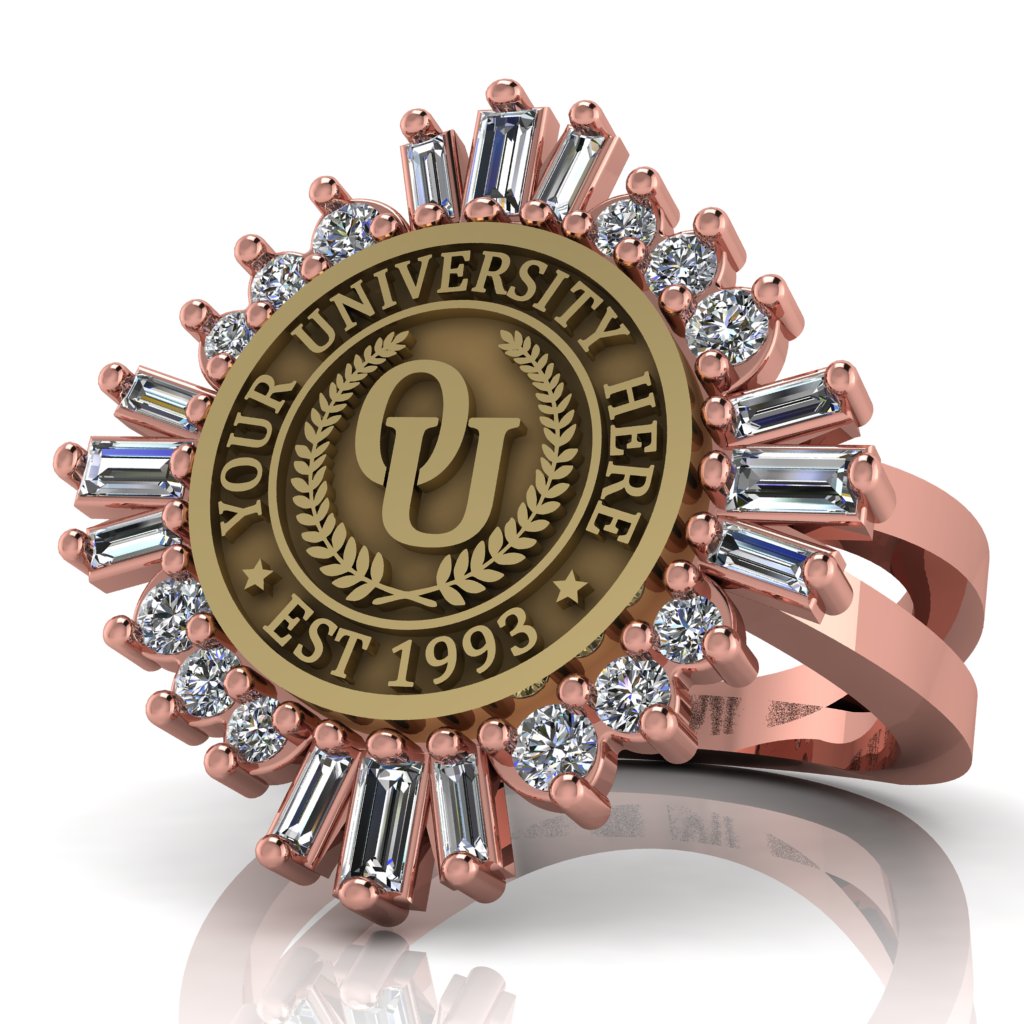 Tramontana | Knife Edge Band Custom Collage Ring