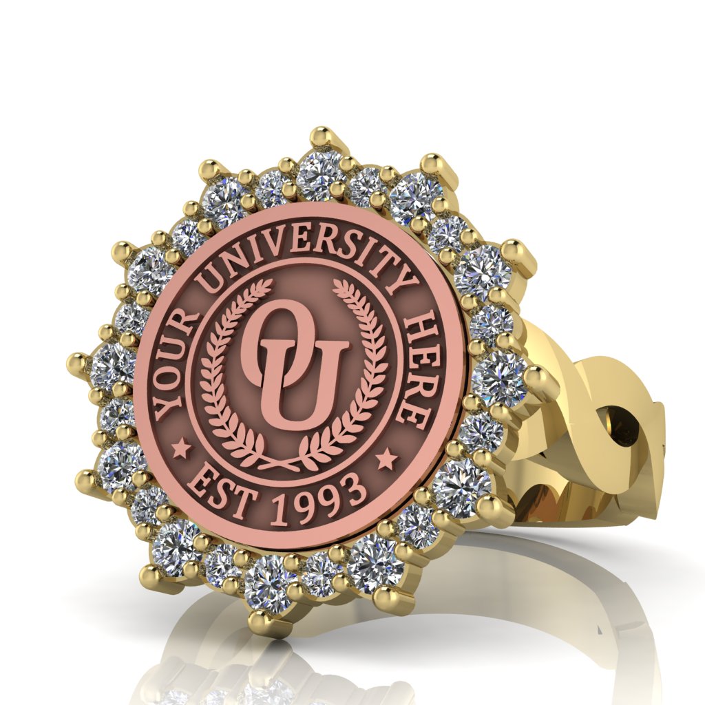 Attraente | Infinity Loop Band Custom College Ring