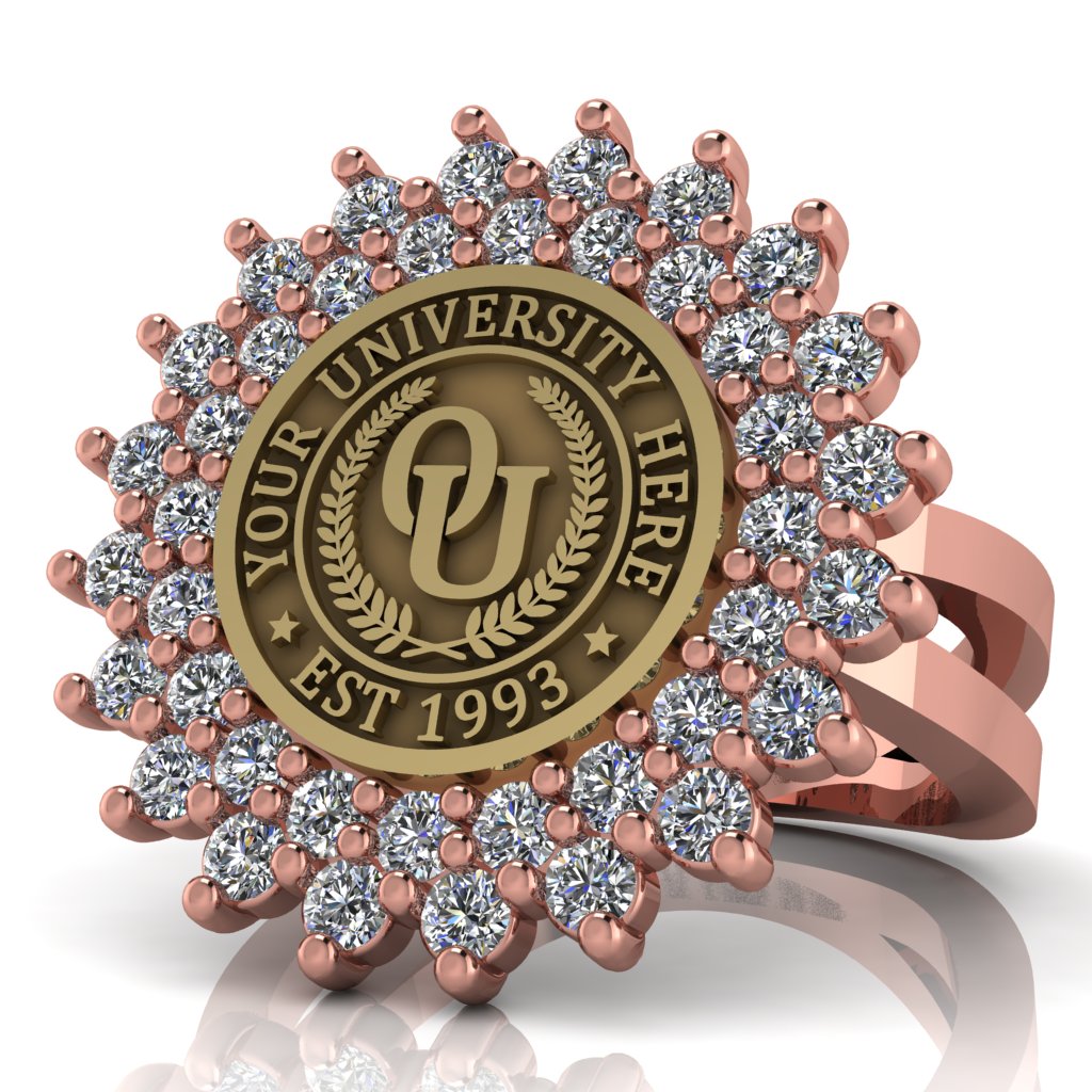 Splendid | Knife Edge Band Custom Collage Ring