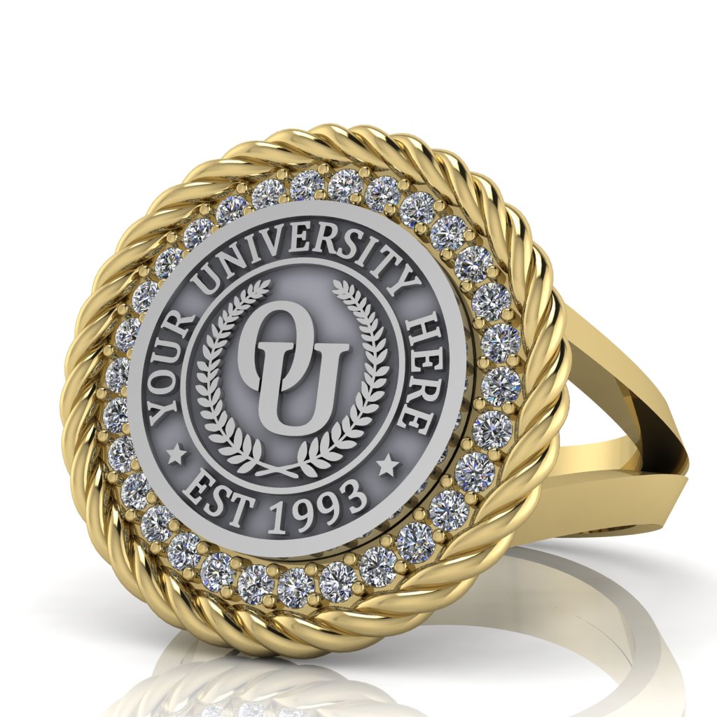 Arrecerat | V-Frame Band Custom Collage Ring