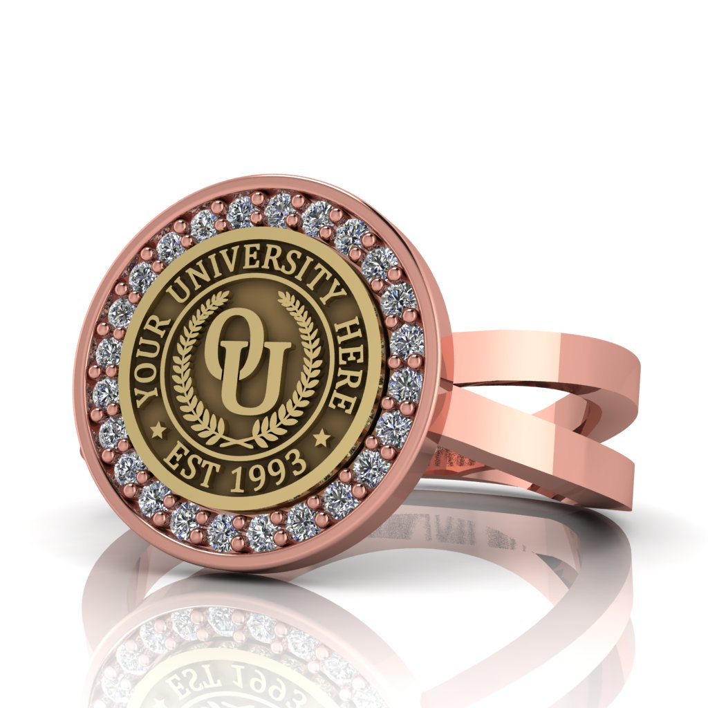 Agonisch | Knife Edge Band Custom Collage Ring