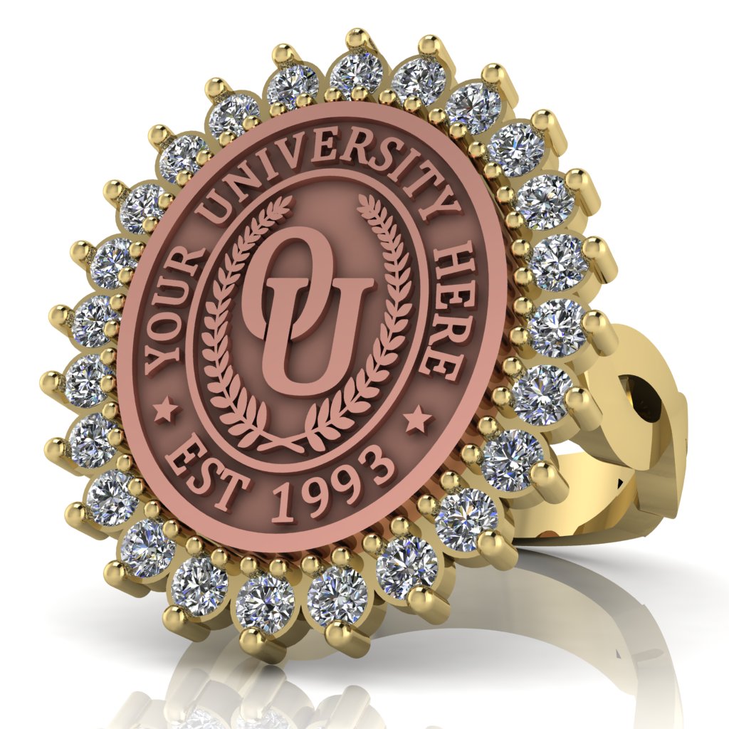 Serku Oval | Infinity Loop Band Custom Collage Ring