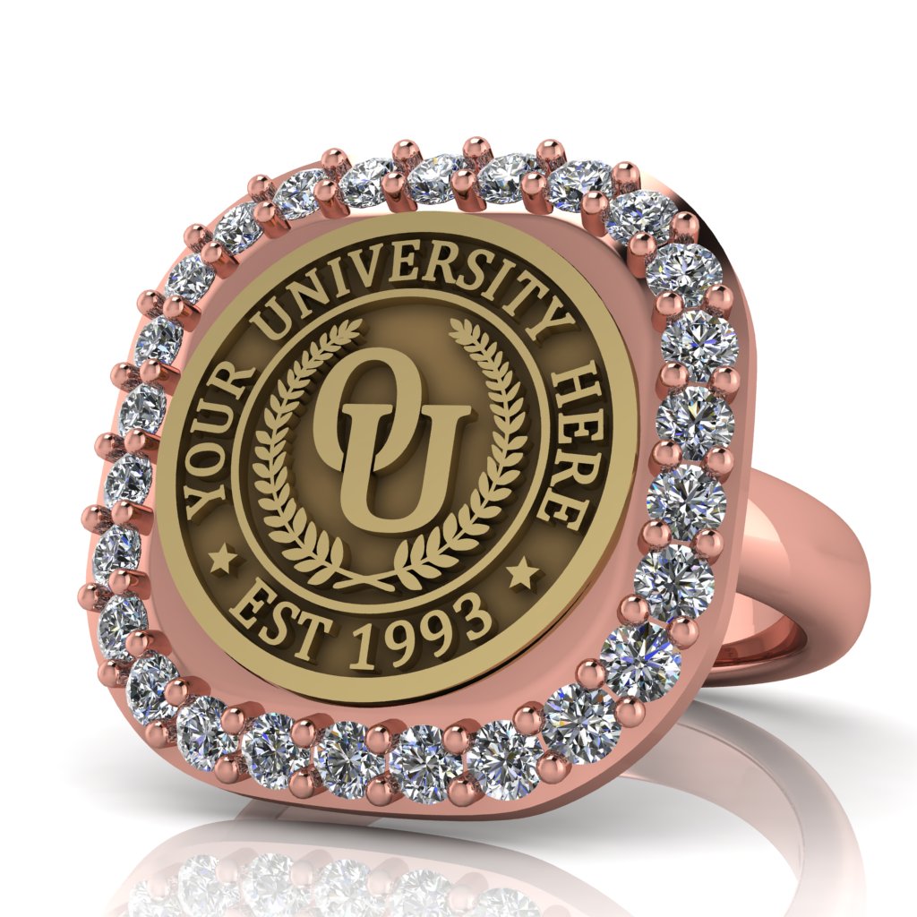 Radius | Classic Dome Band Custom Collage Ring