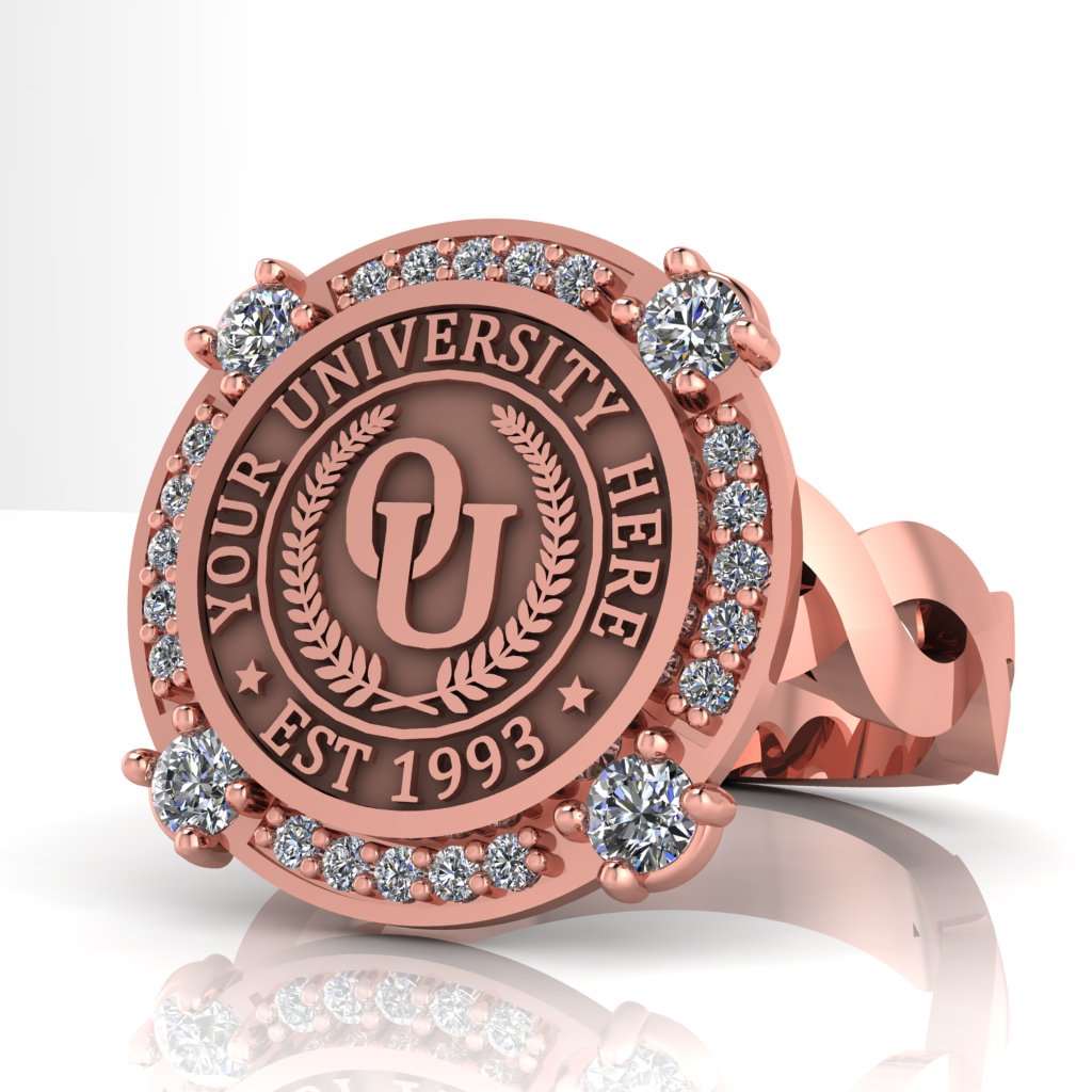 Voir | Infinity Loop Band Custom College Ring