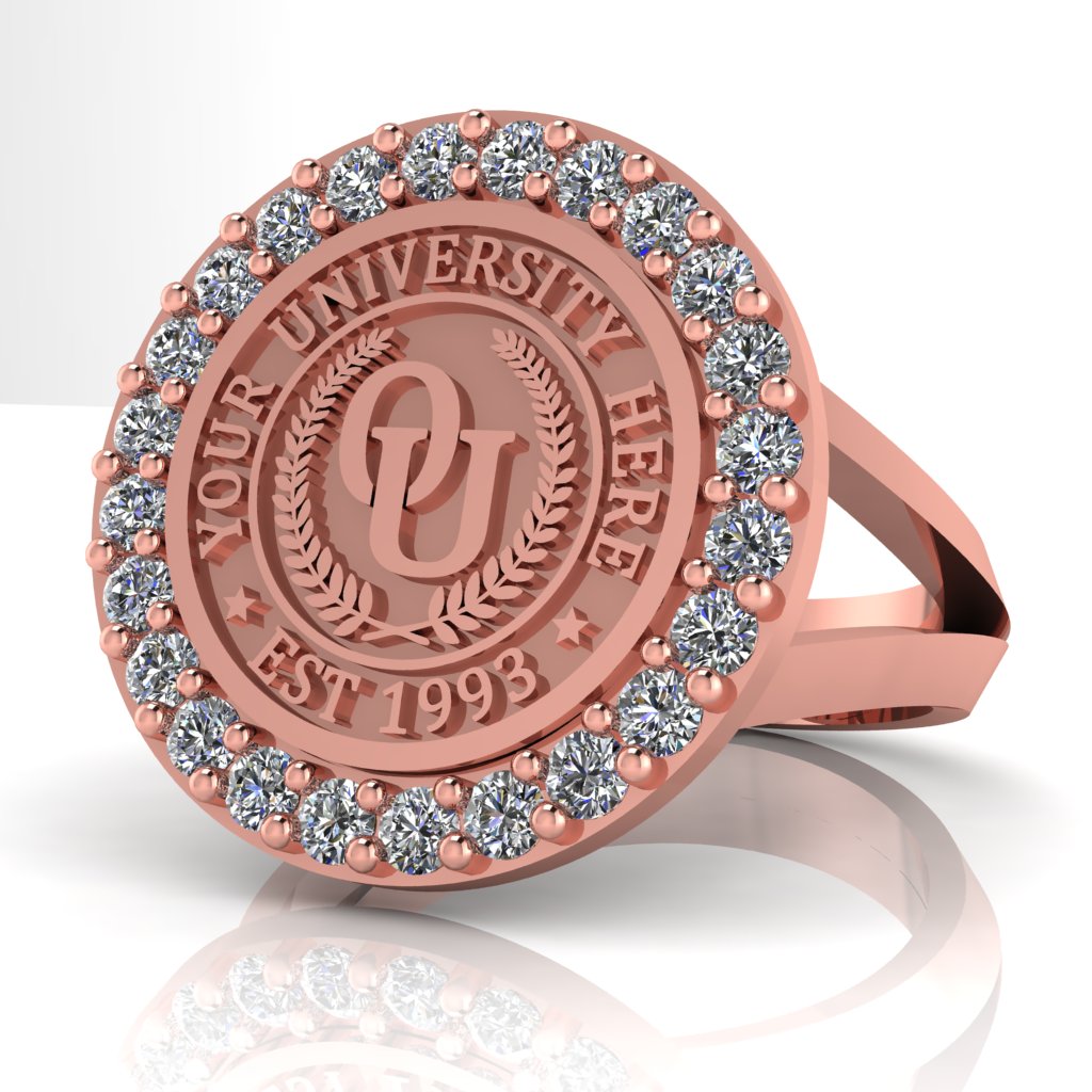 Circum | V-Frame Band Custom College Ring