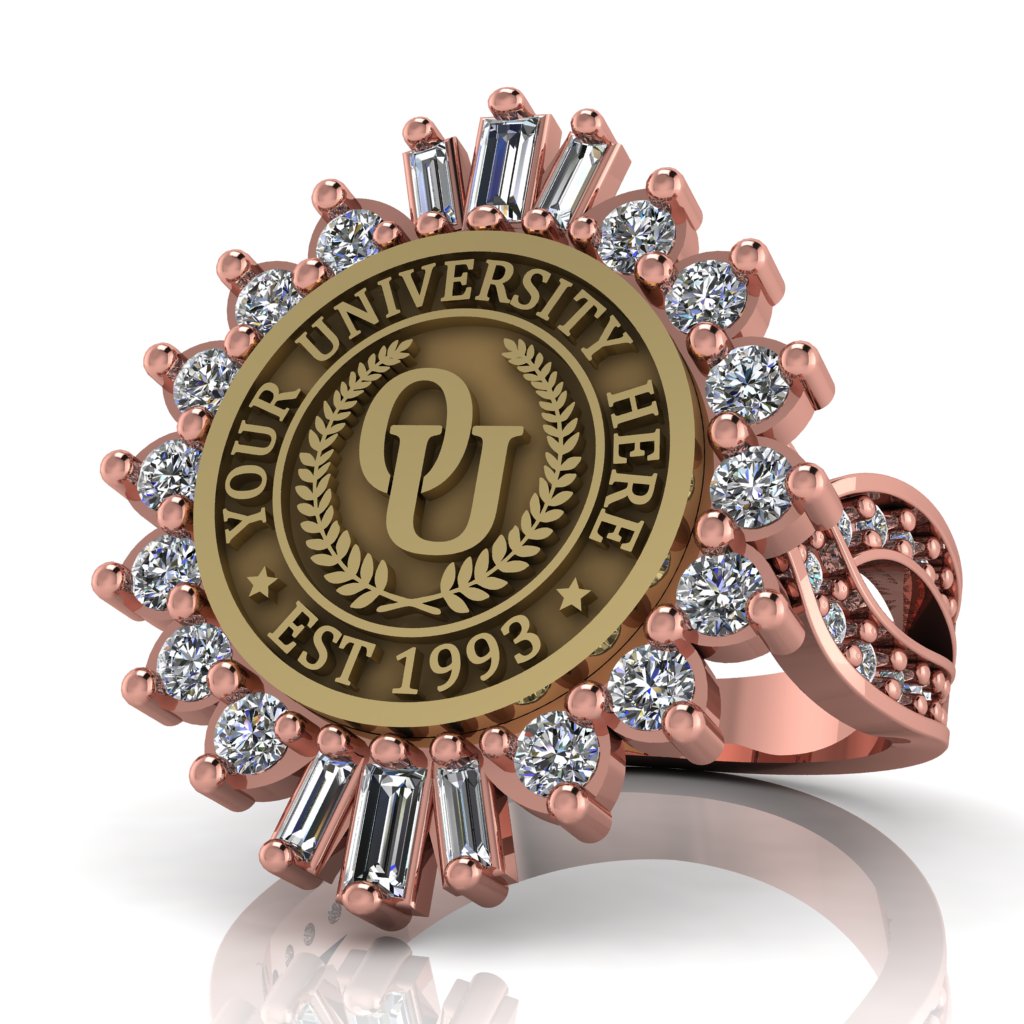 Seren | Infinity Pave Band Custom Collage Ring