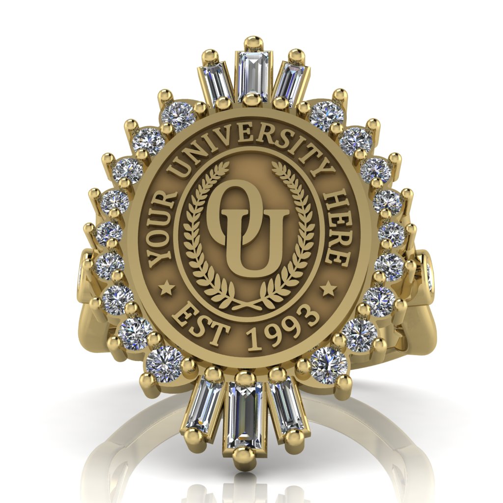 Seren Oval | Infinity Bezel Band Custom Collage Ring