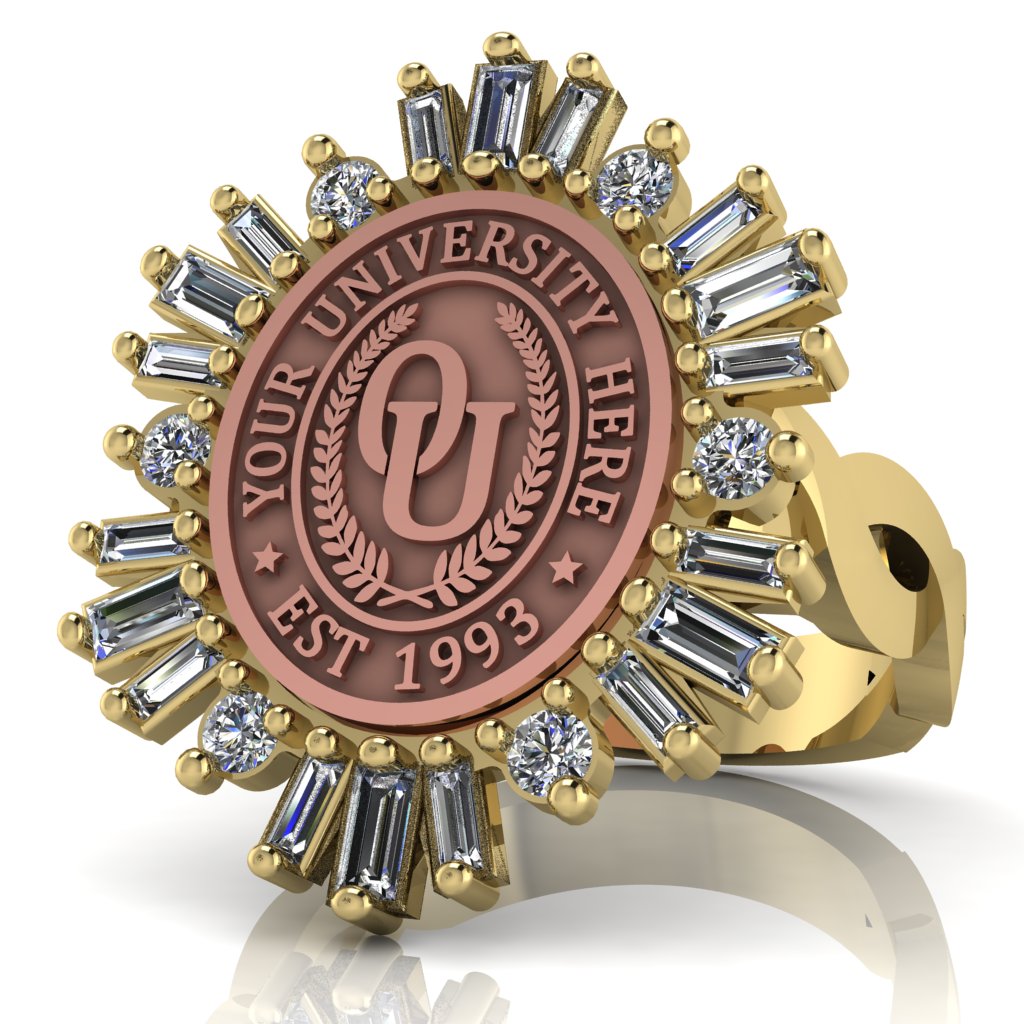 Tramontana Oval | Infinity Loop Band Custom College Ring