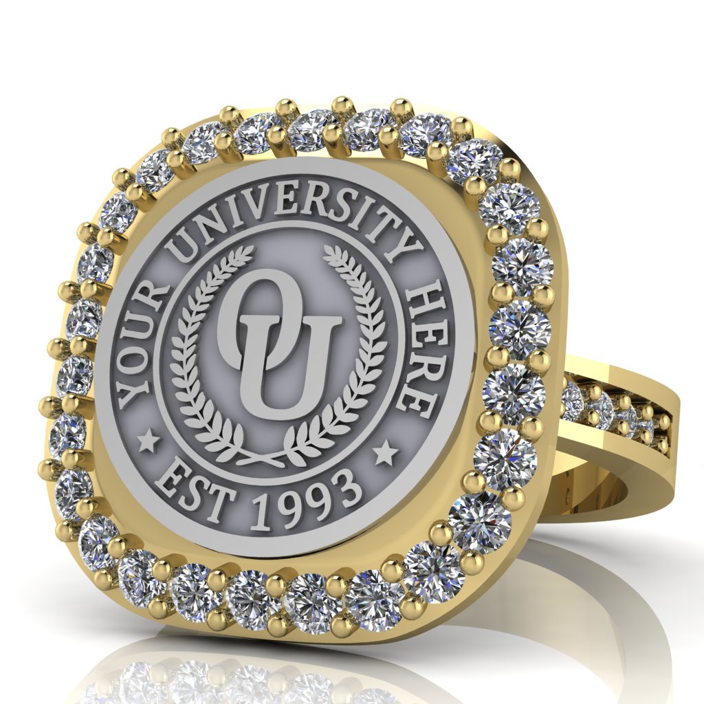 Radius | Channel Core Band Custom Collage Ring