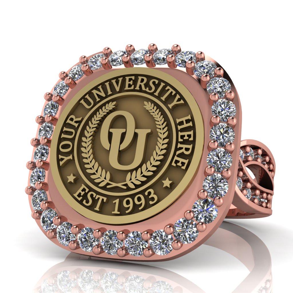 Radius | Infinity Pave Band Custom Collage Ring