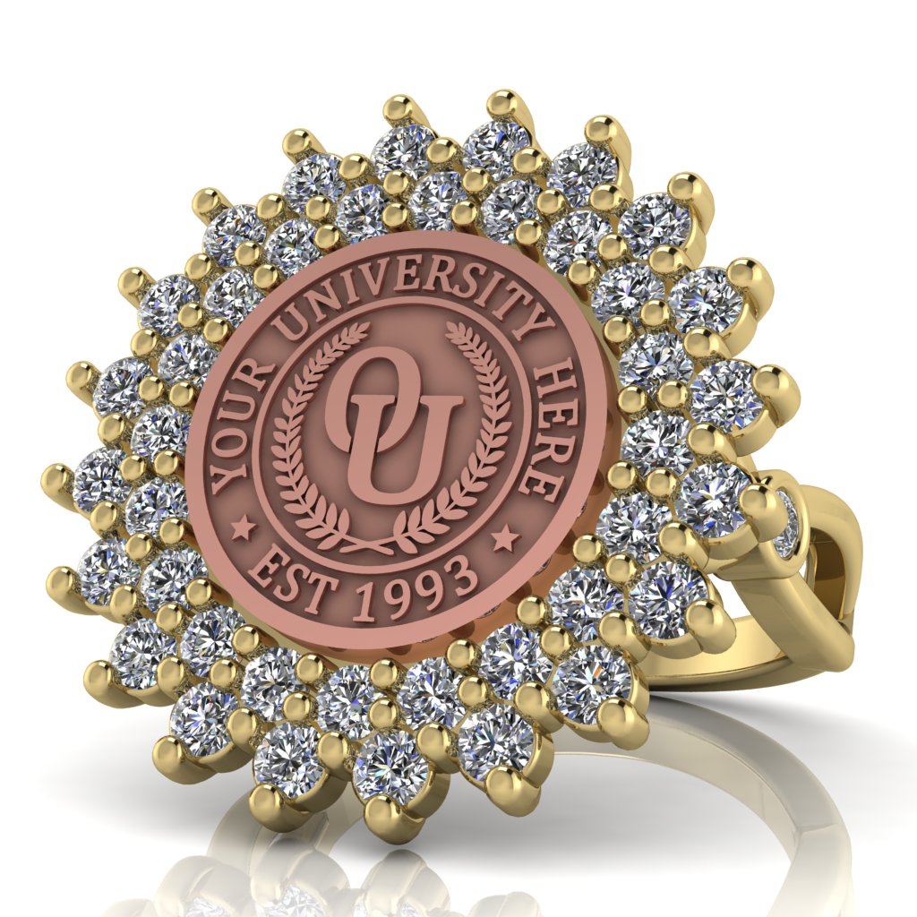 Splendid | Infinity Bezel Band Custom College Ring