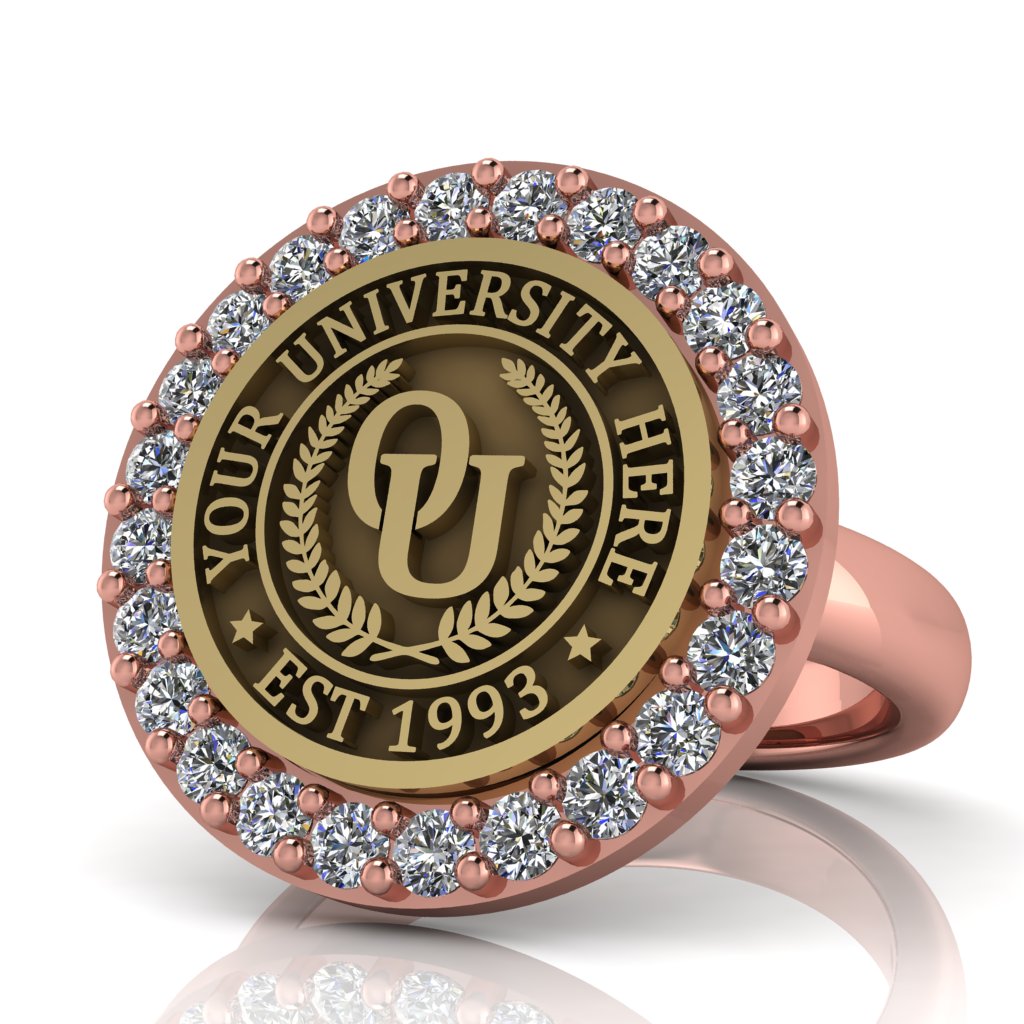 Circum | Classic Dome Band Custom Collage Ring